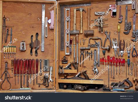 Assortment Diy Do Yourself Tools Hanging Stock Photo 61103704 ...