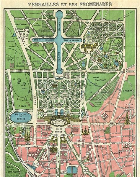 Tea at Trianon: A 1920's Map of Versailles