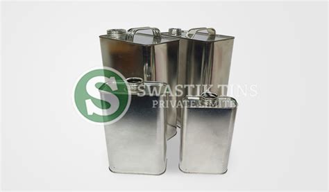 F Style Metal Cans | Rectangular Tin Cans | Gallon Tin Cans - Swastik Tins