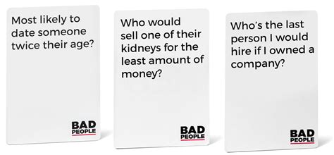 Games – Bad People - The Party Game You Probably Shouldn't Play