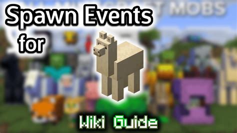 Spawn Events for Llama - Wiki Guide - 9Minecraft.Net