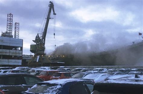 Russia’s Aircraft Carrier Admiral Kuznetsov Catches Fire, At Least 6 ...