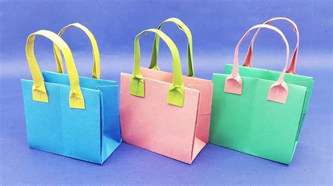 Origami Paper Bag Easy - Crafting Papers