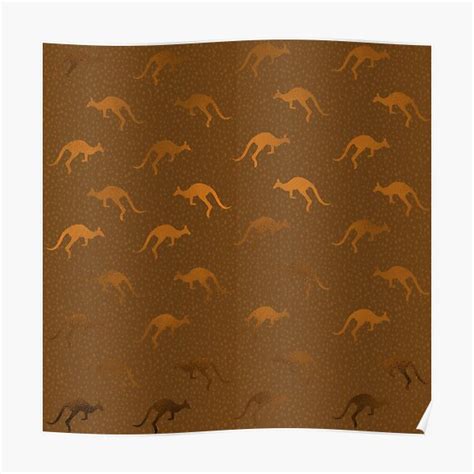 "Animal Print, Kangaroo" Poster for Sale by kriskolar | Redbubble