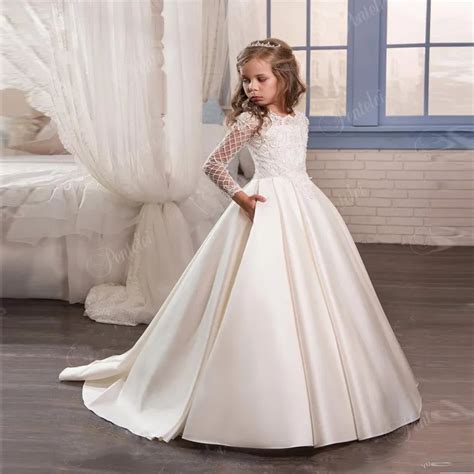 New Fashion Flower Girl Dress 2017 First Communion Dresses For Girls ...