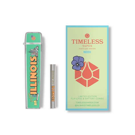 Greetings From Illinois Flip Case & Battery Combo (500mg) - Timeless Vapes