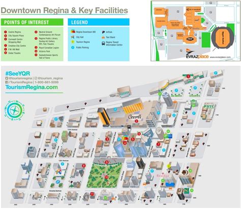 Regina tourist map - Ontheworldmap.com