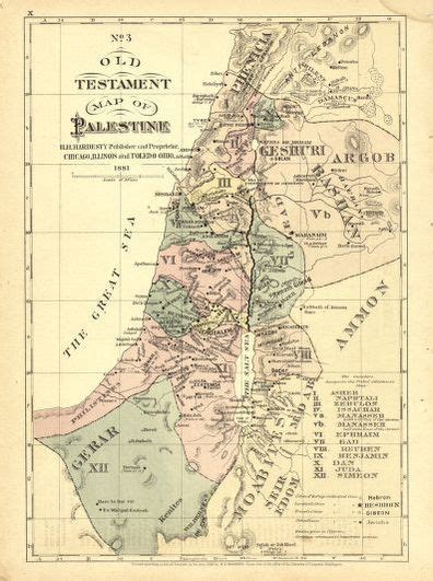 Original Map Of Palestine