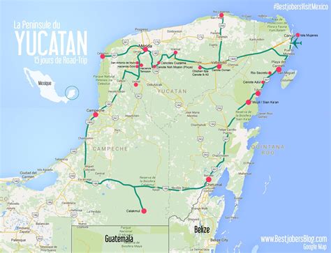 Cenote yucatan carte » Voyage - Carte - Plan