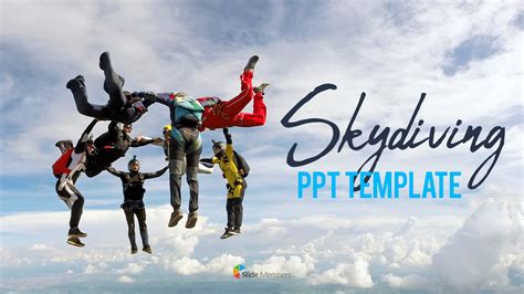 Skydiving premium PowerPoint Templates