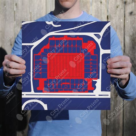 Ibrox Stadium Map Art - City Prints