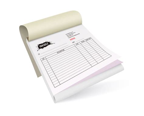 A6 Triplicate NCR Invoice Book Printing - Inkable