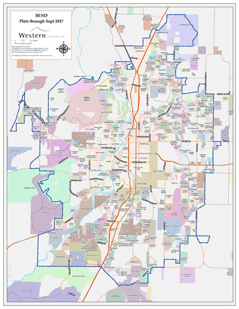 Bend Street and Neighborhood Map - Oregon High Desert Lifestyle