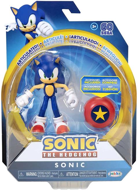 Sonic The Hedgehog Basic Wave 1 Sonic Star Spring 4 Action Figure ...