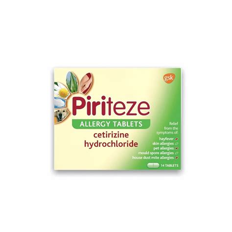 Piriteze Antihistamine Allergy Relief - 30 Tablets