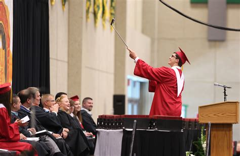 Before delivering his speech, Christopher Ryan takes a selfie photo ...