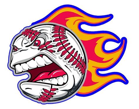 Screaming Baseball Decal - ClipArt Best