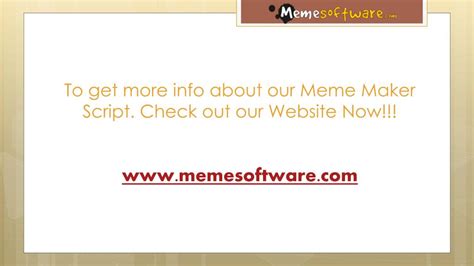 PPT - Running a Meme Generator Website PowerPoint Presentation, free ...