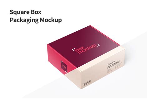 Square Box Packaging Mockup | shaikerintu.com