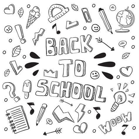 Back To School Printable Coloring Pages