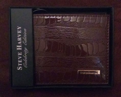 STEVE HARVEY CELEBRITY EDITION MEN'S WALLET - BROWN BI-FOLD