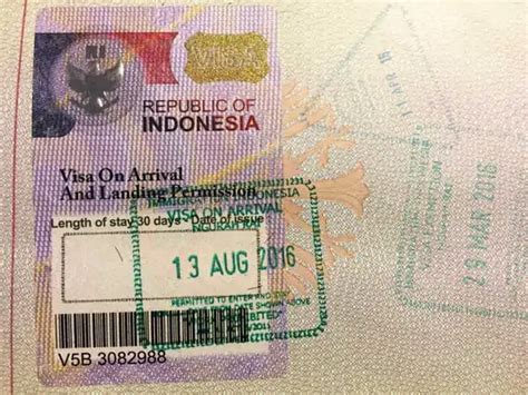 Indonesia visa on arrival