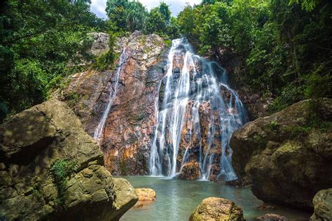 EXPLORING THE HIDDEN WATERFALLS OF KOH SAMUI | Waterfall, Koh samui, Samui