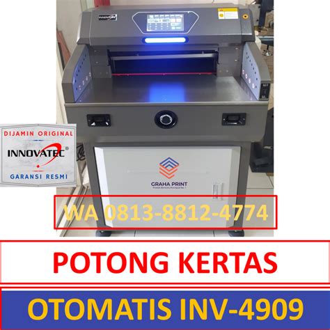 Jual Mesin Pemotong Kertas 4909 INNOVATEC Alat Potong Kertas Otomatis ...