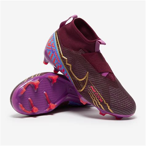 Nike Kids Zoom Mercurial Superfly IX Pro KM FG - Dark Beetroot/Mtlc ...