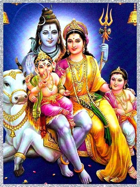 Lord Shiva With Family Desktop Wallpapers Hd