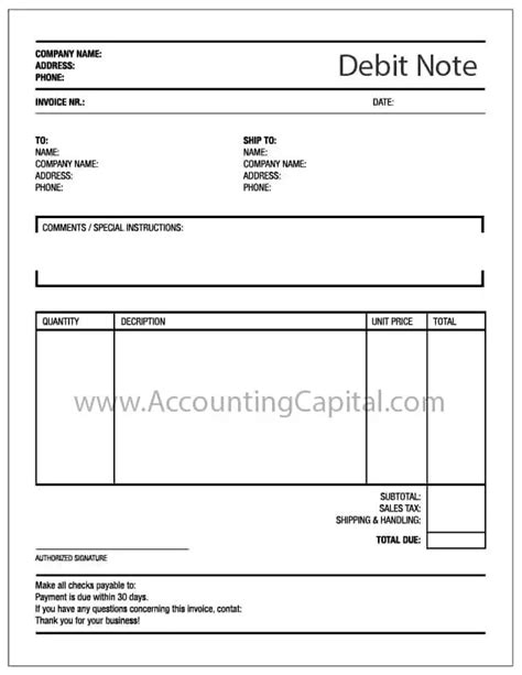 What is a Debit Note? - AccountingCapital