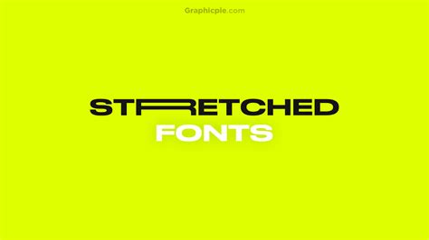 10 Stretched Fonts to Make Your Design Stand Out - Graphic Pie