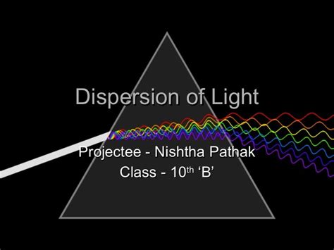 Dispersion of light