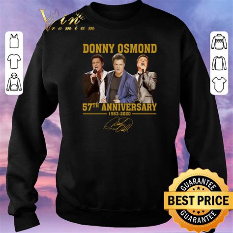 Funny Signature Donny Osmond 57th anniversary 1963 2020 shirt, hoodie ...