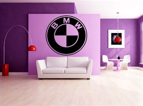 BMW car logo emblem garage dealership wall art vinyl by SukaArt