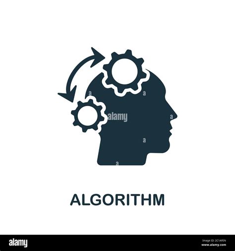 Algorithm icon. Simple element from psychology collection. Creative ...