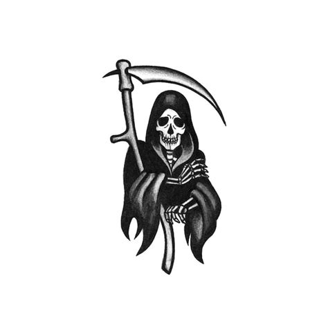 Traditional grim reaper tattoo - lenainet