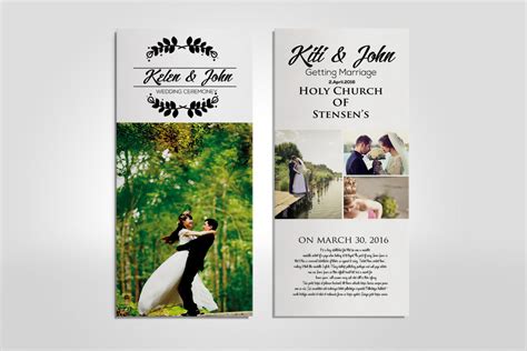 Wedding Rack Card Template Graphic by Leza Sam · Creative Fabrica