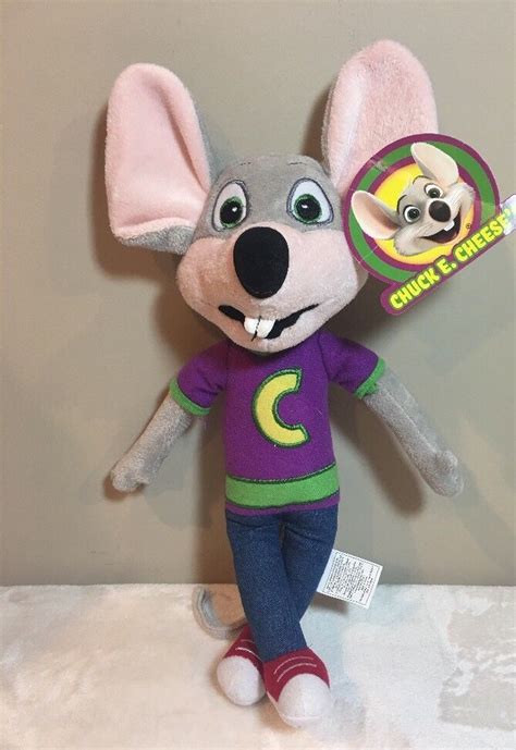 Chuck E Cheese Pizza Mouse Plush Toy Doll 13" Vintage 2013 Chuck E ...