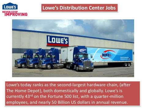 Lowes distribution center jobs