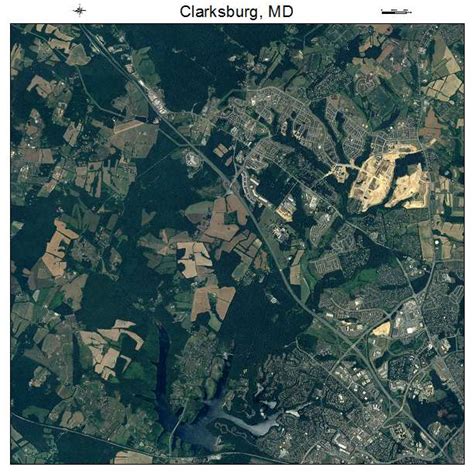 Aerial Photography Map of Clarksburg, MD Maryland