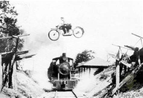 Vintage Motorcycle Stunts ~ Riding Vintage