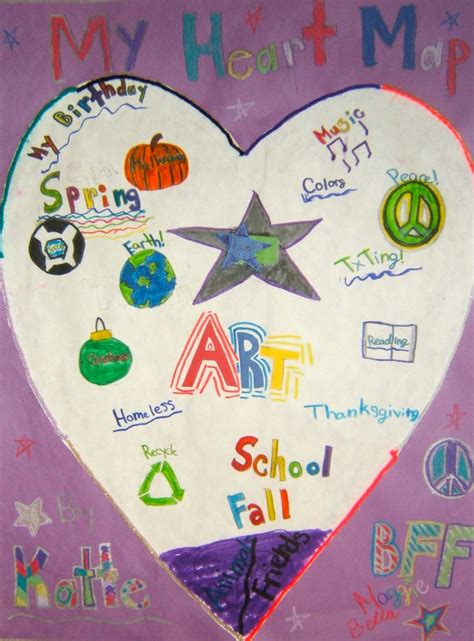 RIVERSIDE ELEMENTARY ART: Heart Maps