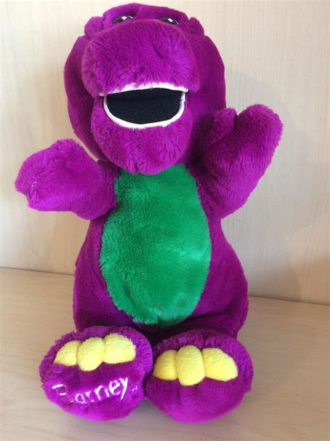 Barney the Dinosaur 1992 Plush Stuffed Animal Toy Vintage 13 inch Clean ...