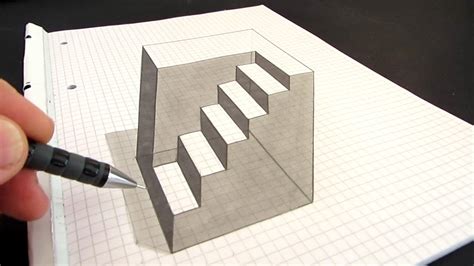 How to Draw an Anamorphic Cube: Amazing Optical Illusion