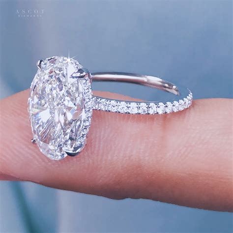 4 ct Oval Diamond Engagement Ring – Ascot Diamonds