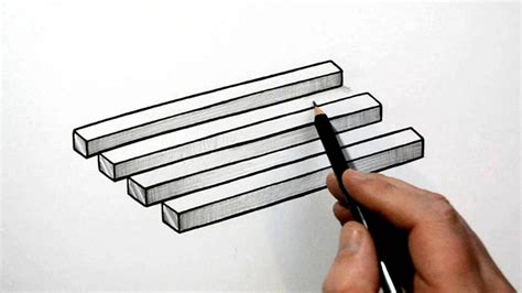 How to Draw a Simple 3D Optical Illusion - YouTube