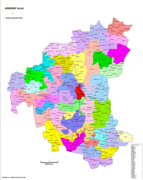 Arsikere Taluk Gramapanchayth Map PDF Download - Master Plans India