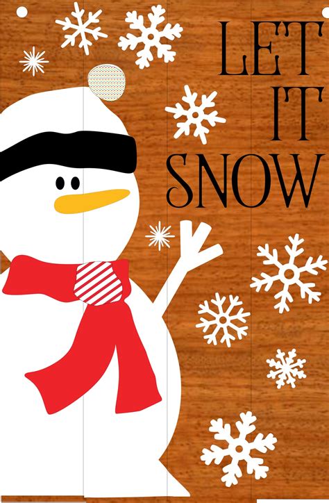 Let It Snow Sign DIY - TnE Creations