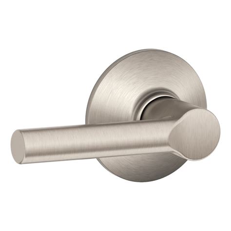 Schlage F Broadway Satin Nickel Reversible Passage Door Handle at Lowes.com